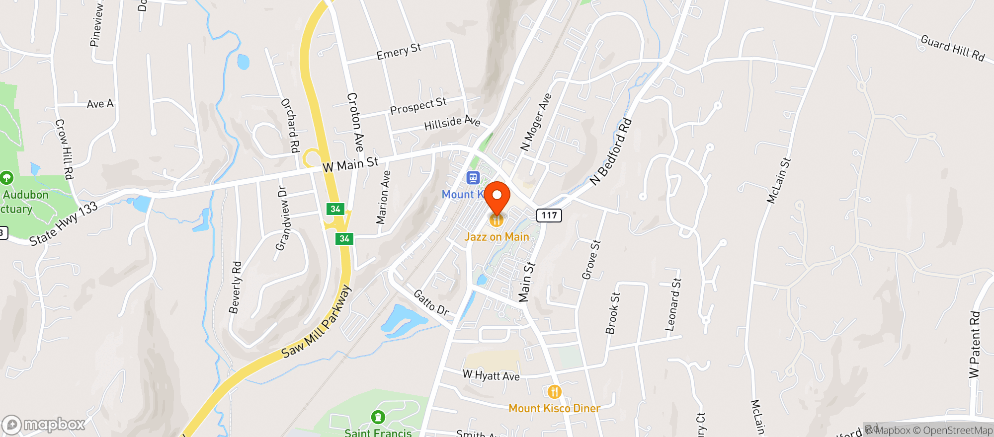 Map showing MIMI'S COFFEE HOUSE
