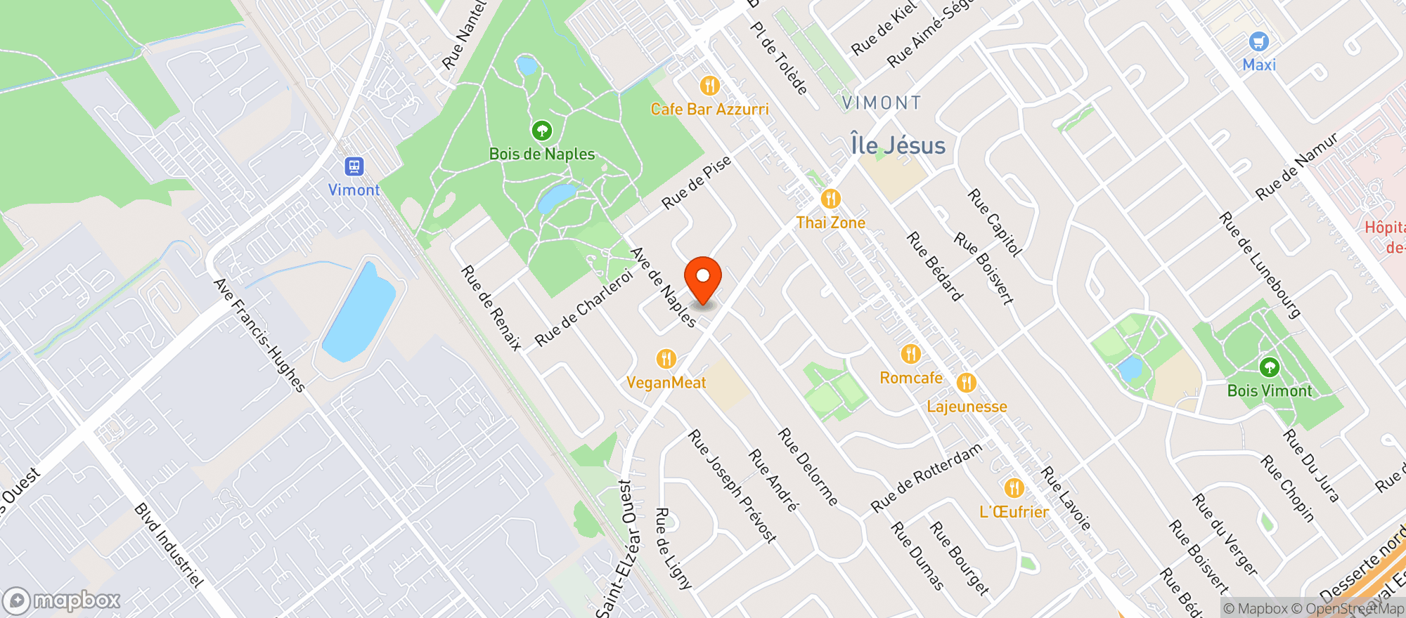 Map showing Depan Esc Couche  Ct0140