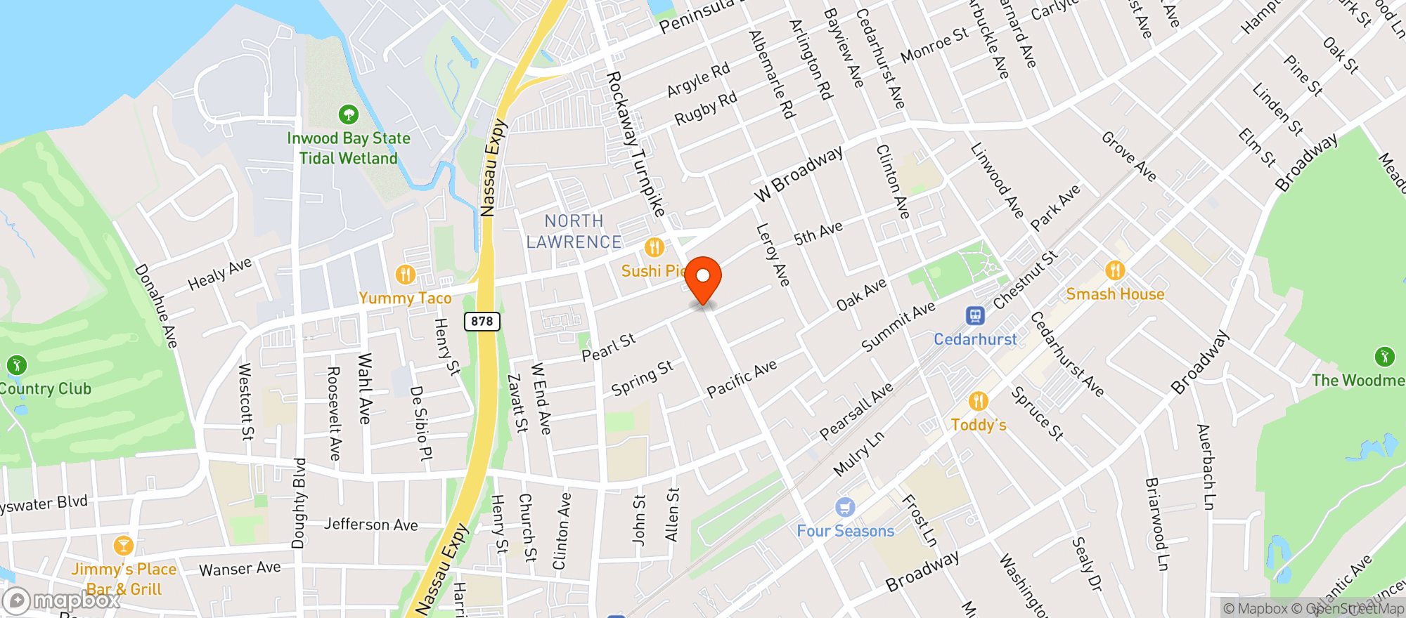 Map showing Gnc
