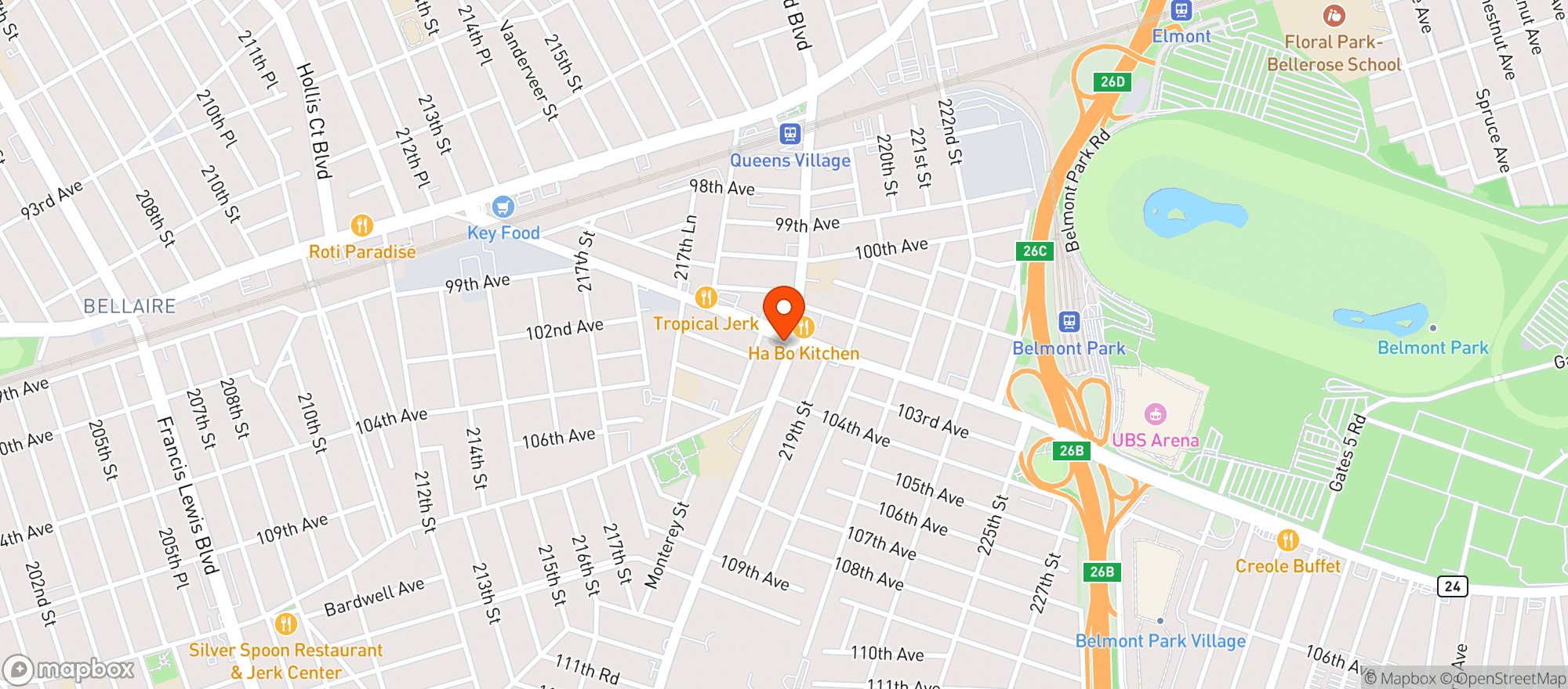 Map showing Hempstead Best Deli
