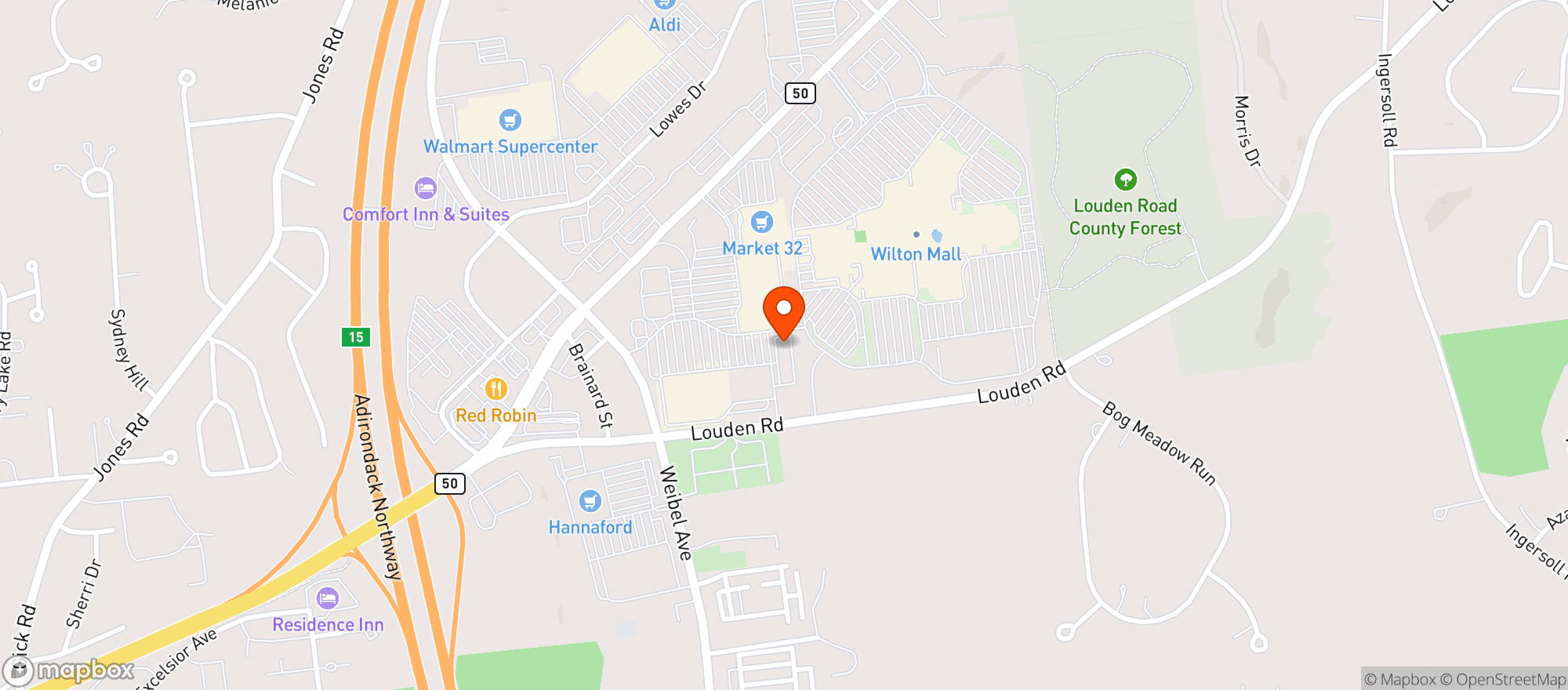 Map showing Gnc