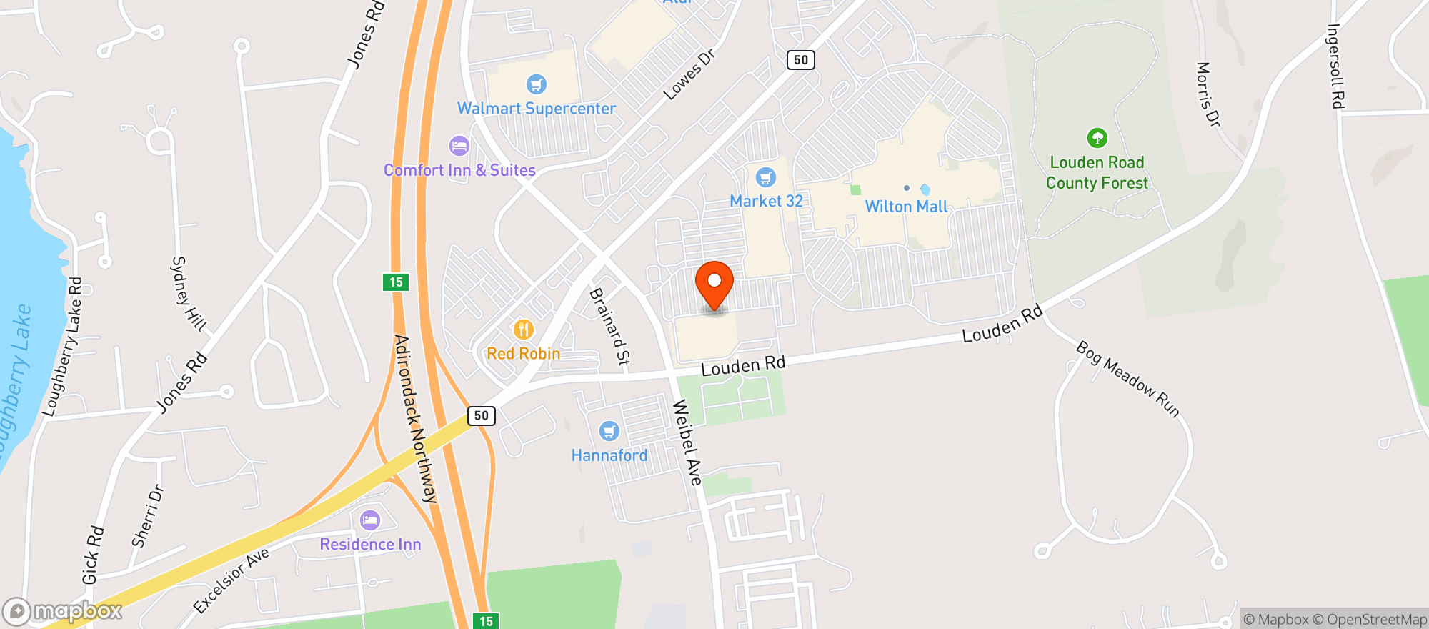 Map showing TARGET STORE