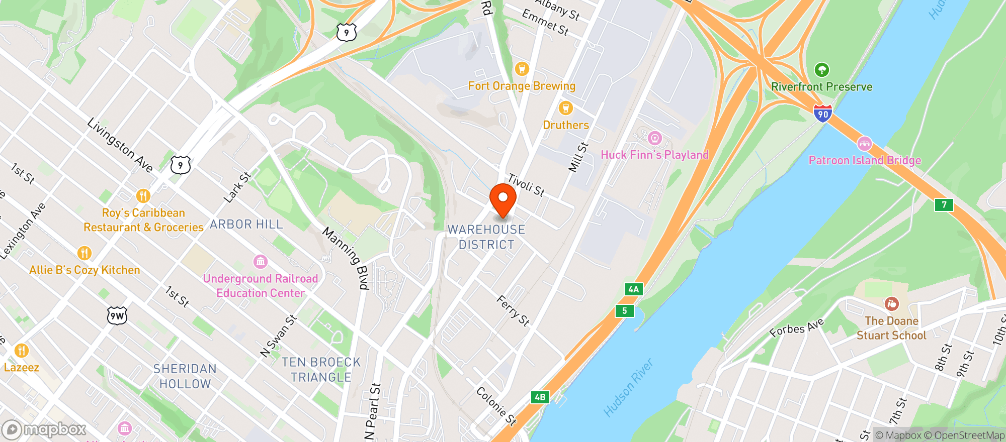 Map showing Lost & Found