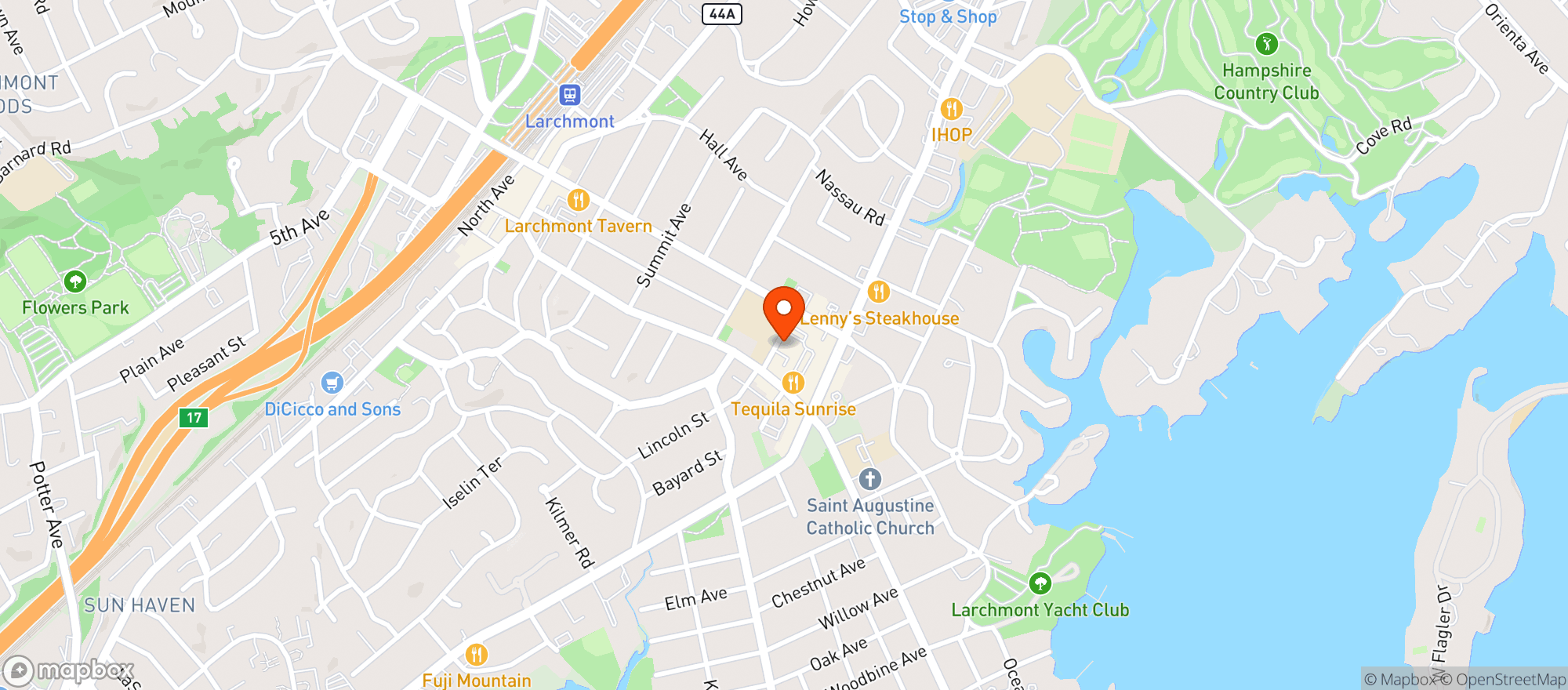 Map showing ADDISON STREET SPA