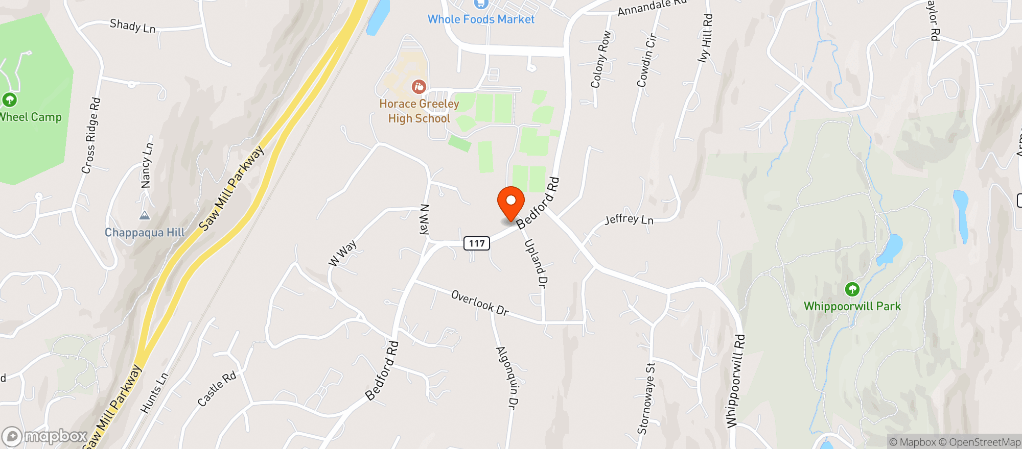 Map showing Wholefoods