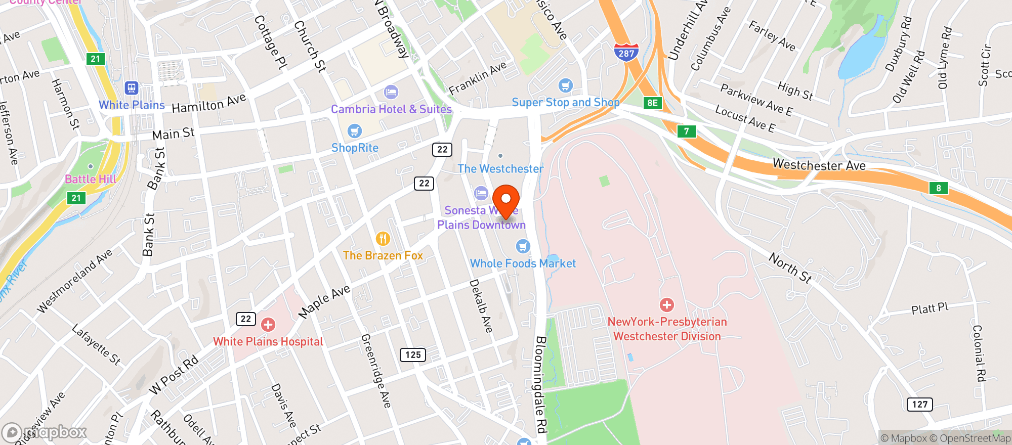 Map showing Cheesecake Factory #69