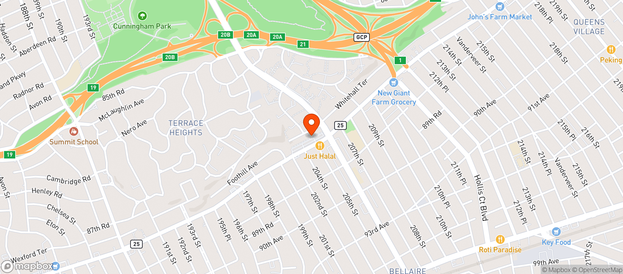Map showing Gnc