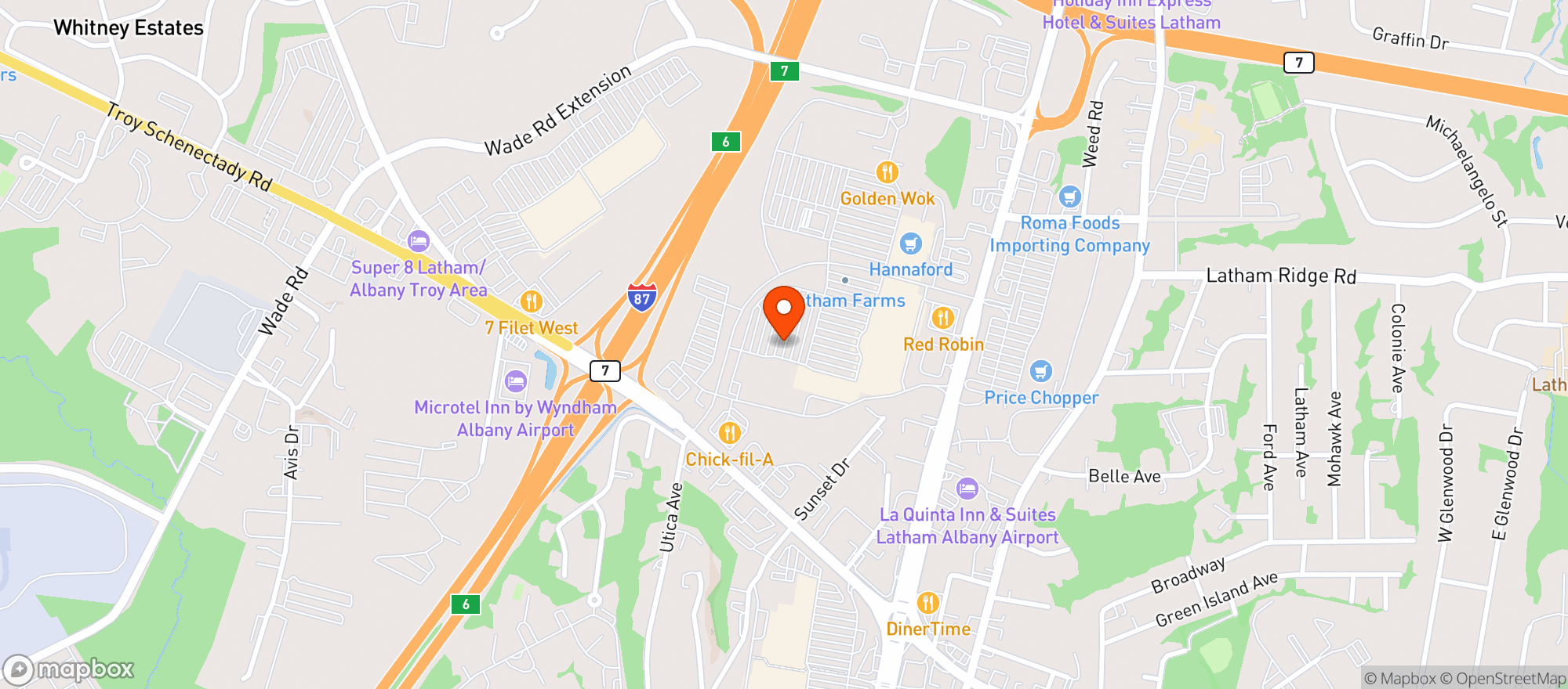 Map showing Gnc