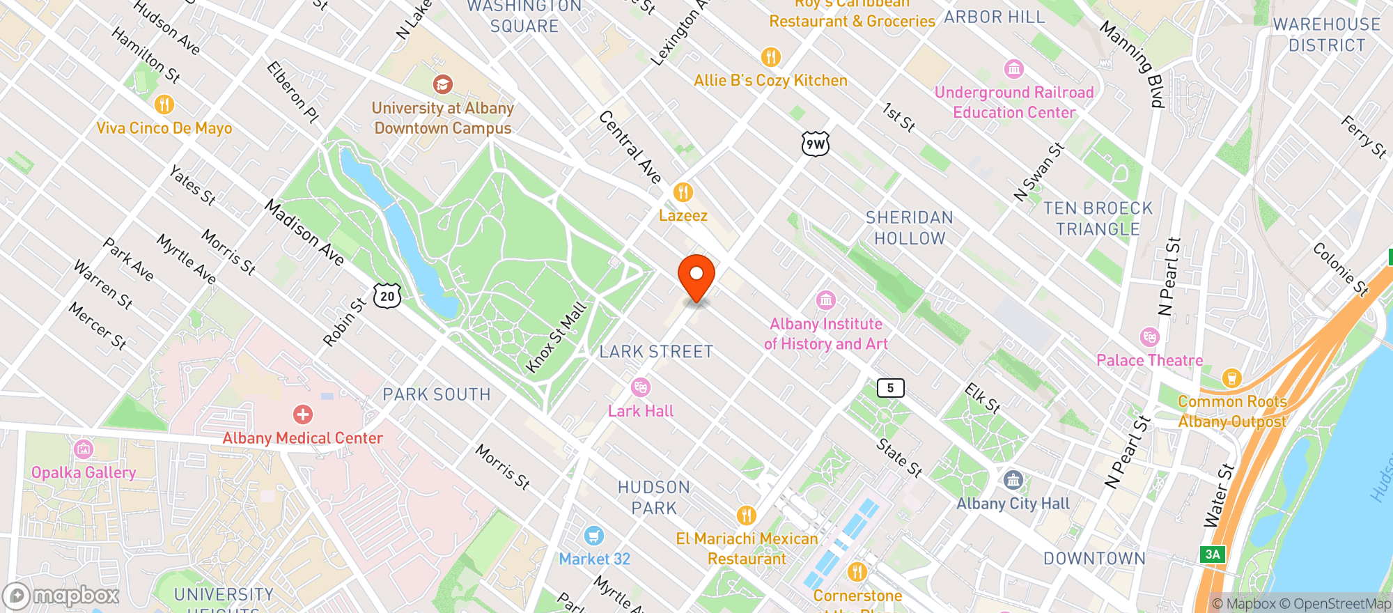 Map showing Capital Wine & Liquor