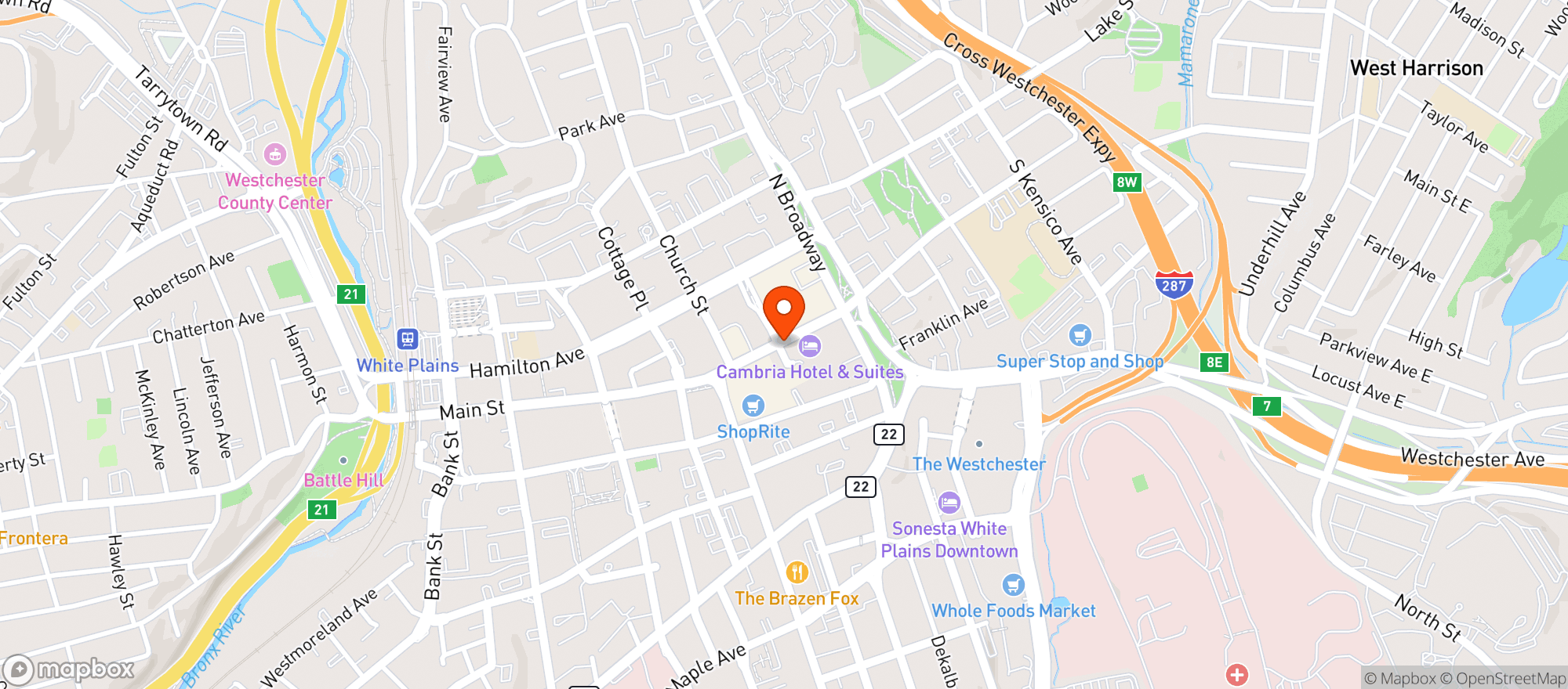 Map showing Target