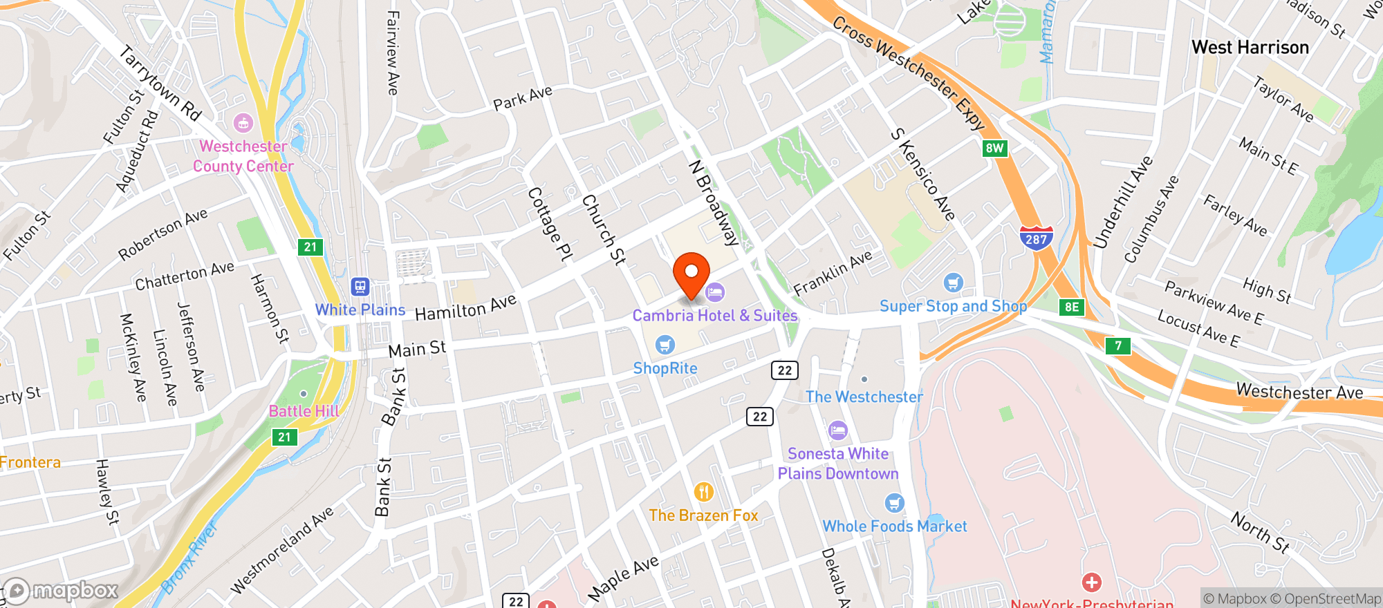 Map showing Target Store