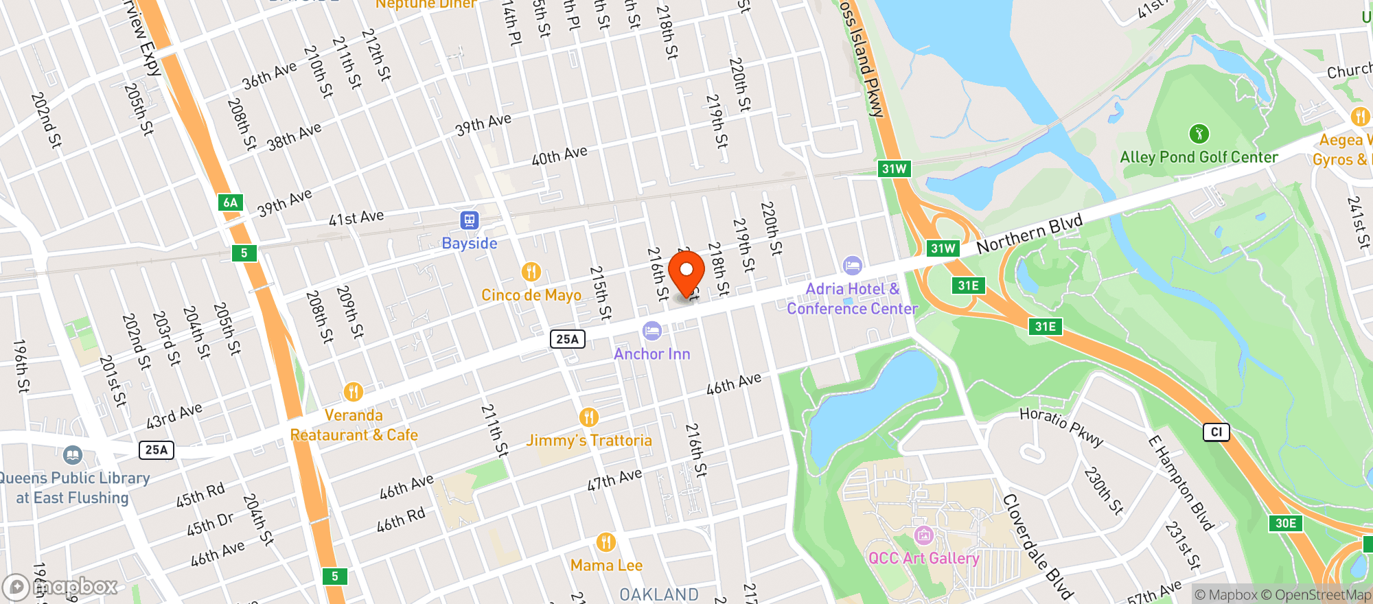 Map showing Modooo Chicken And Noodle Bar