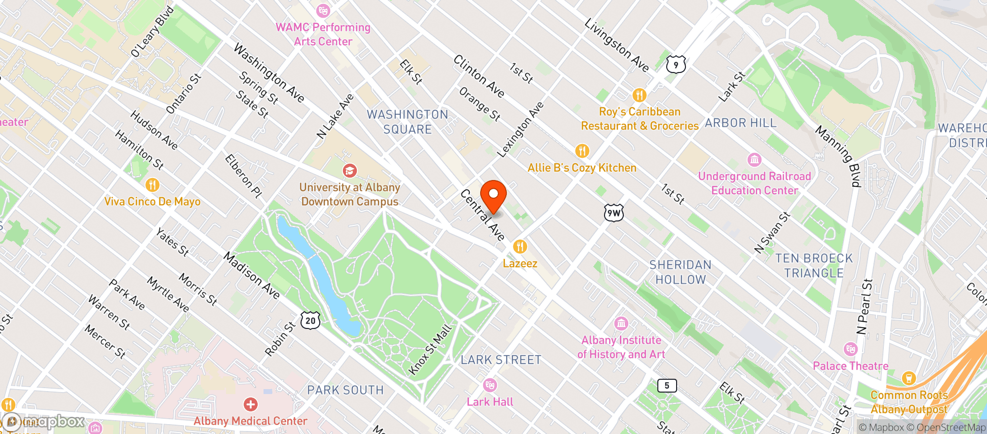 Map showing Rocks