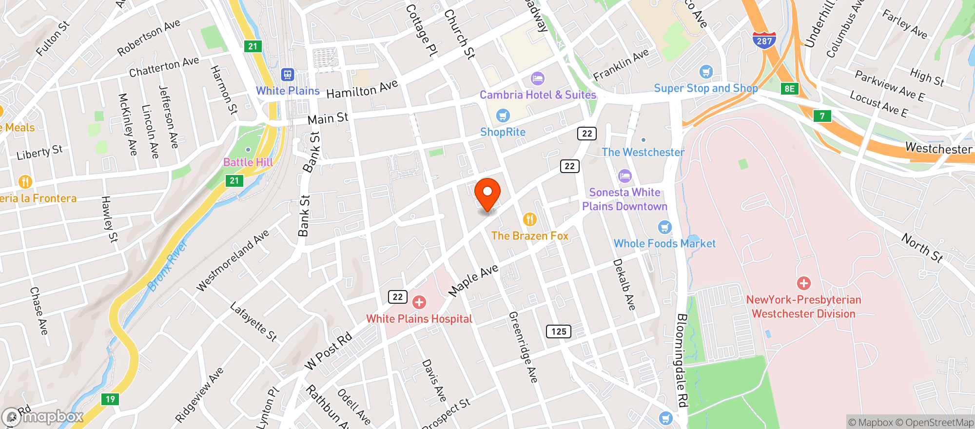 Map showing Kee Oyster House