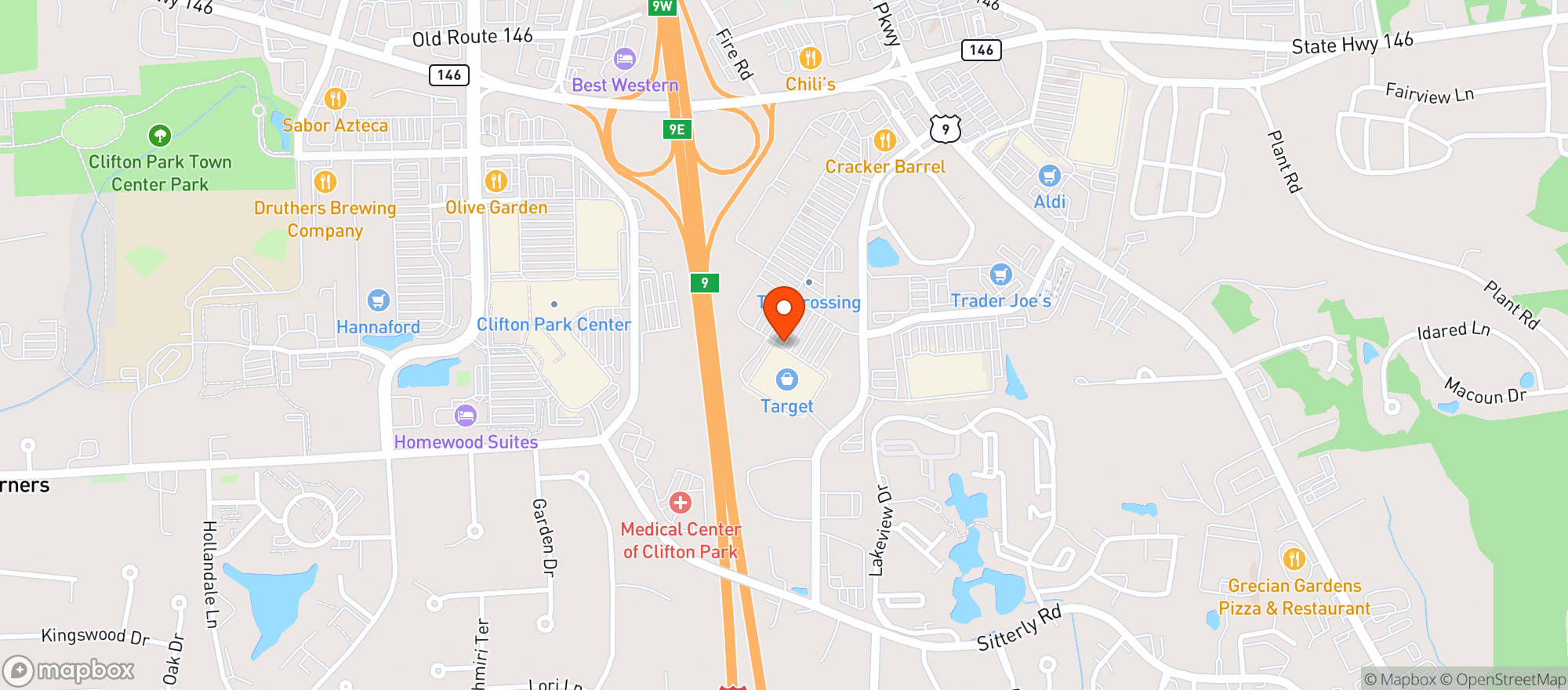 Map showing Target