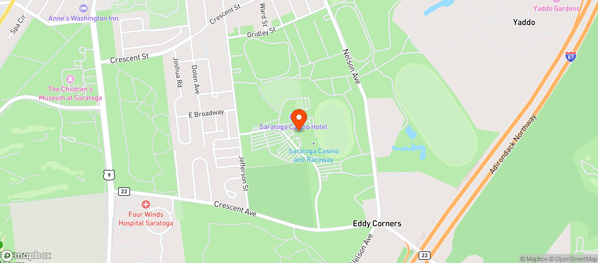 Map showing Morton's The Steakhouse