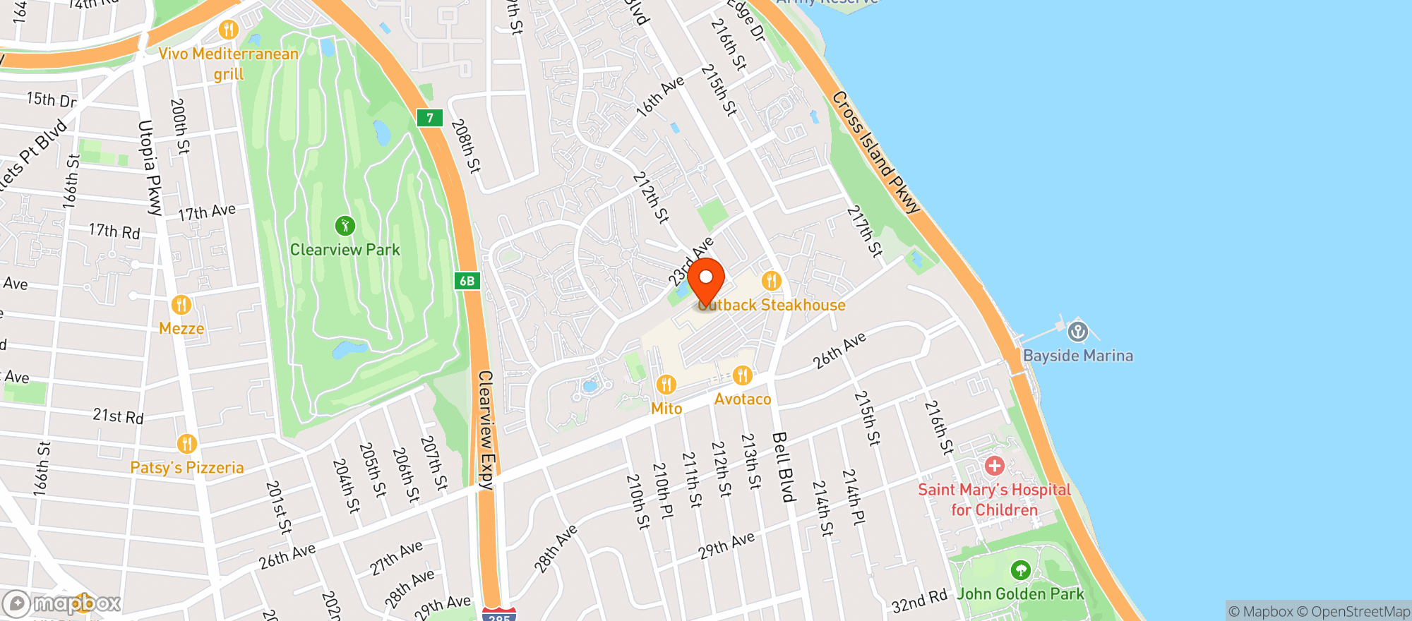 Map showing Stop & Shop