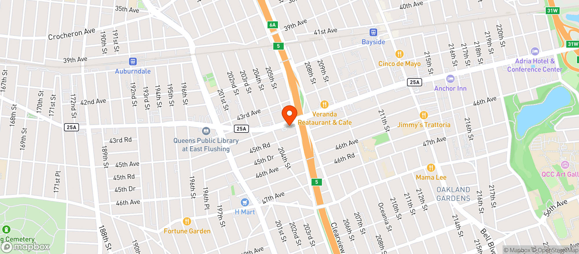 Map showing Vitamin Shoppe - Bayside_Queens