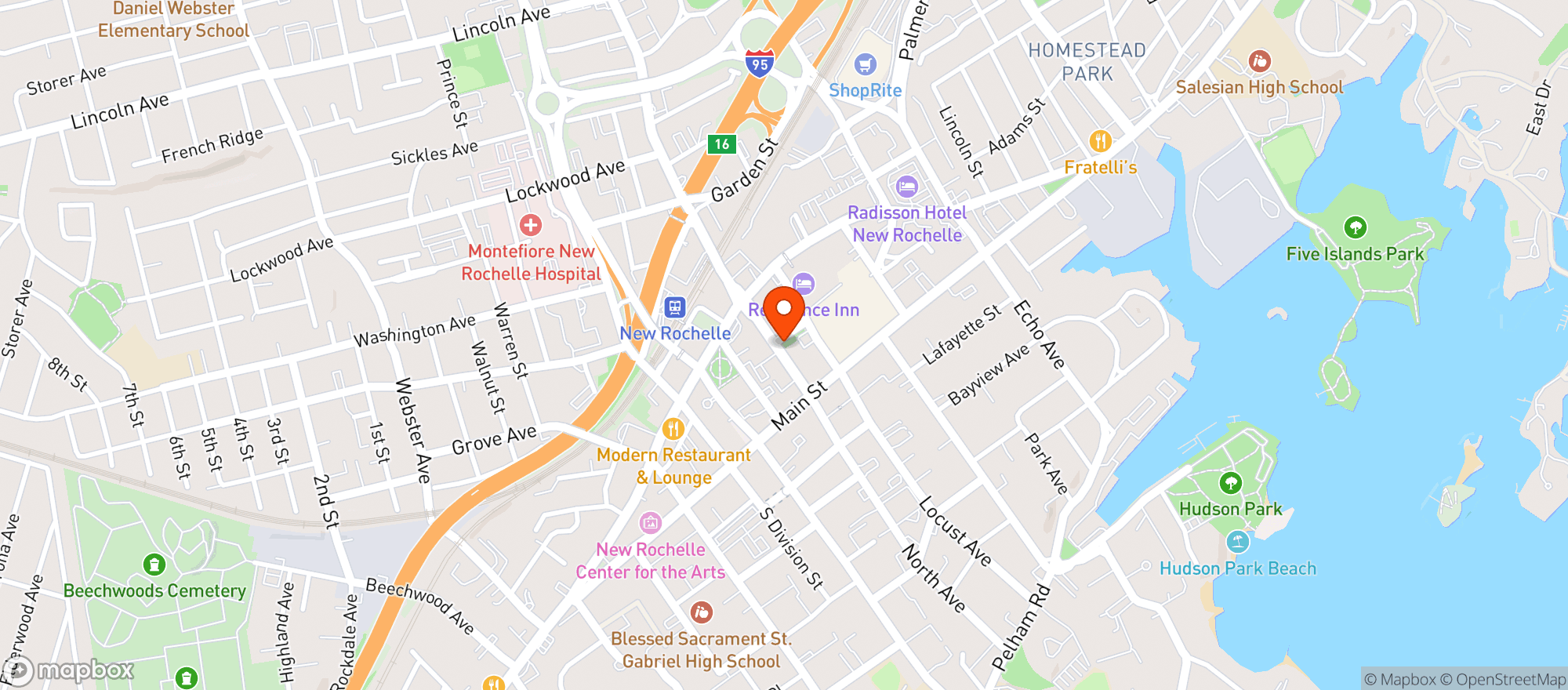 Map showing Gnc