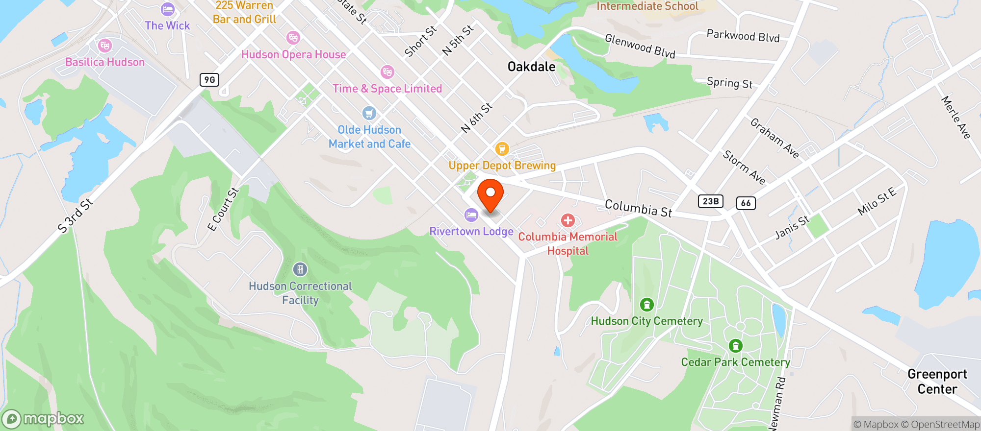 Map showing Manor Rock 746