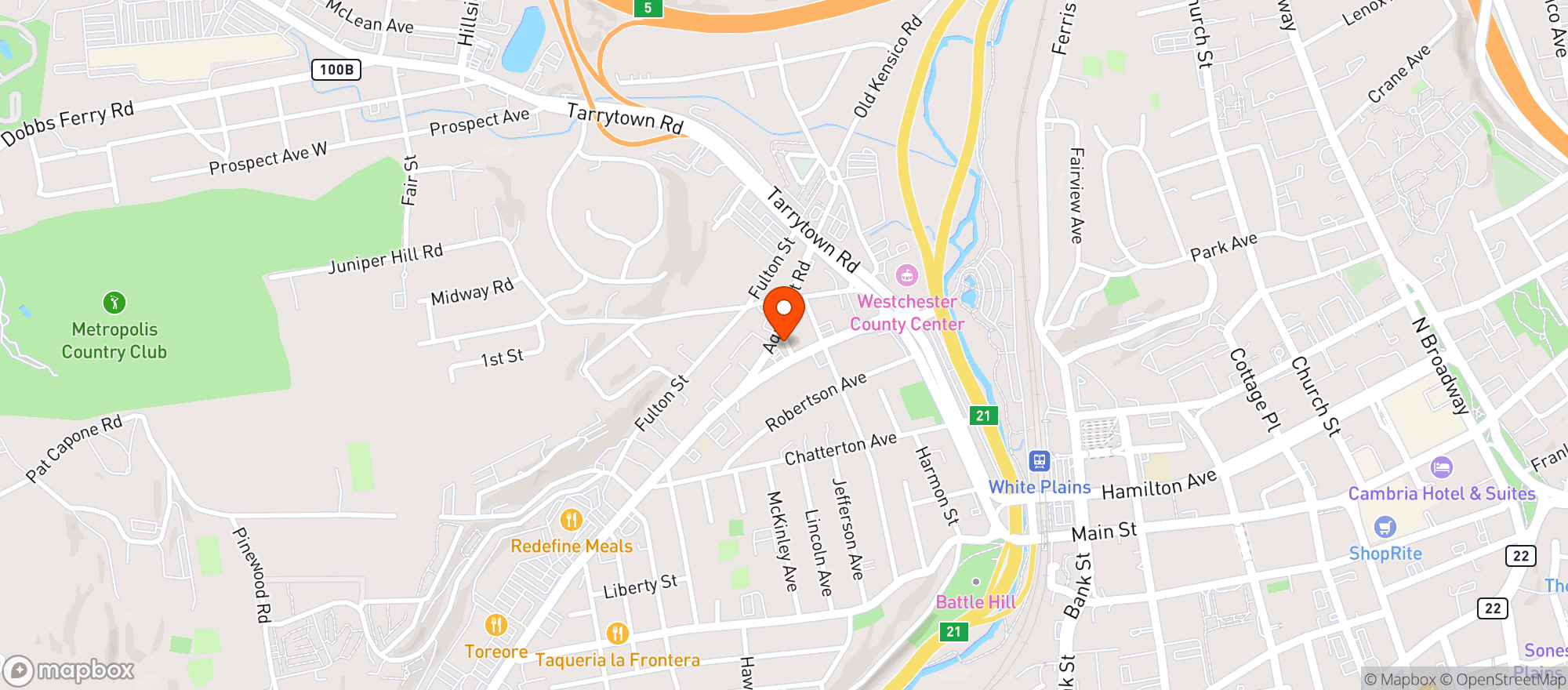 Map showing Amoco