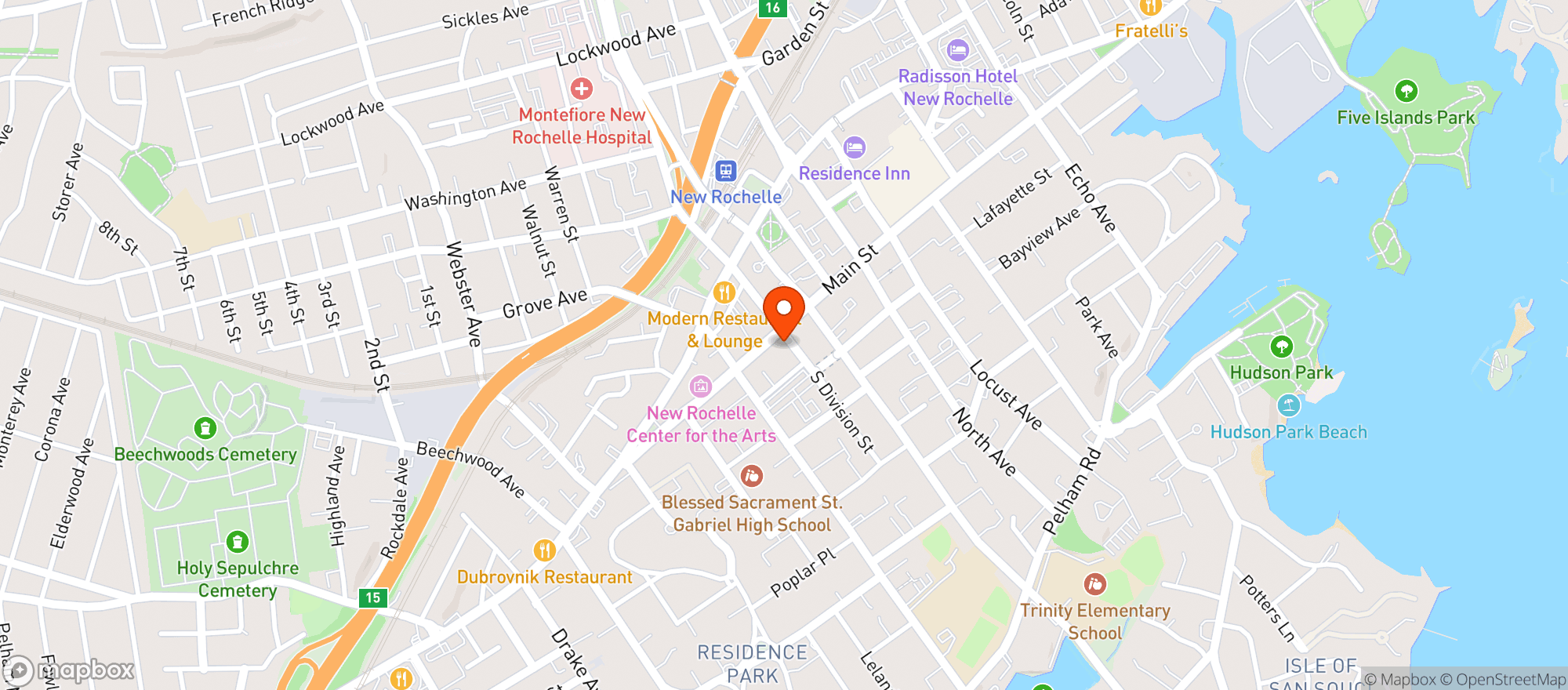 Map showing CTOWN SUPERMARKETS