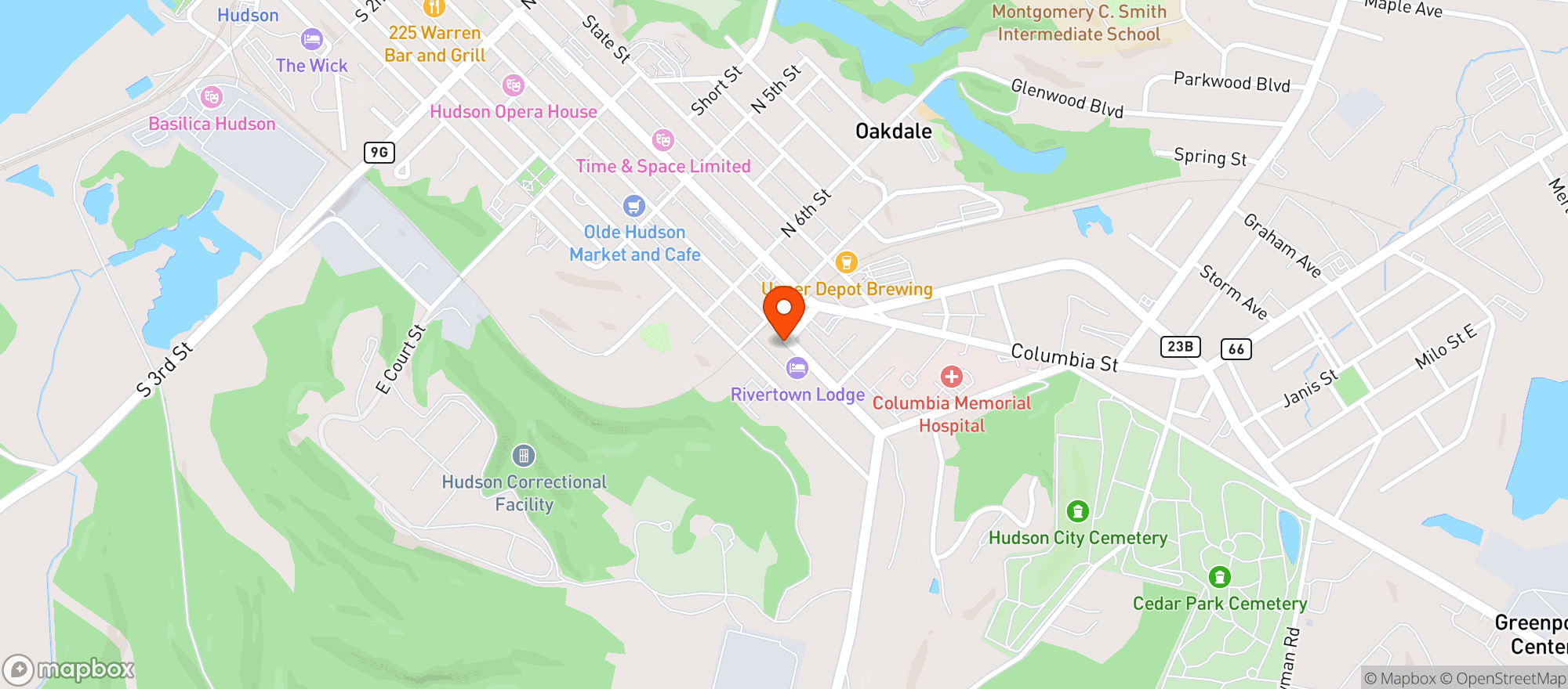 Map showing Poured Candle Bar