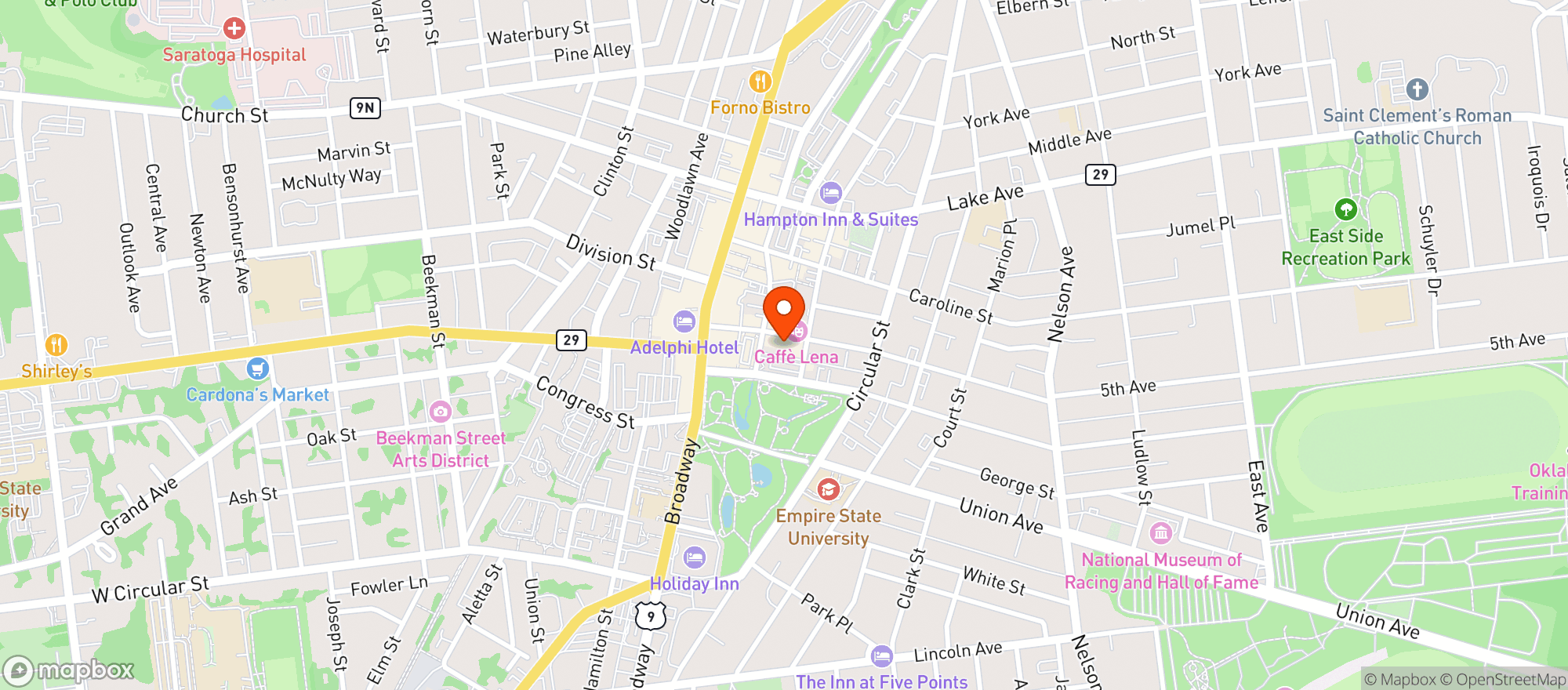 Map showing Familiar Creature