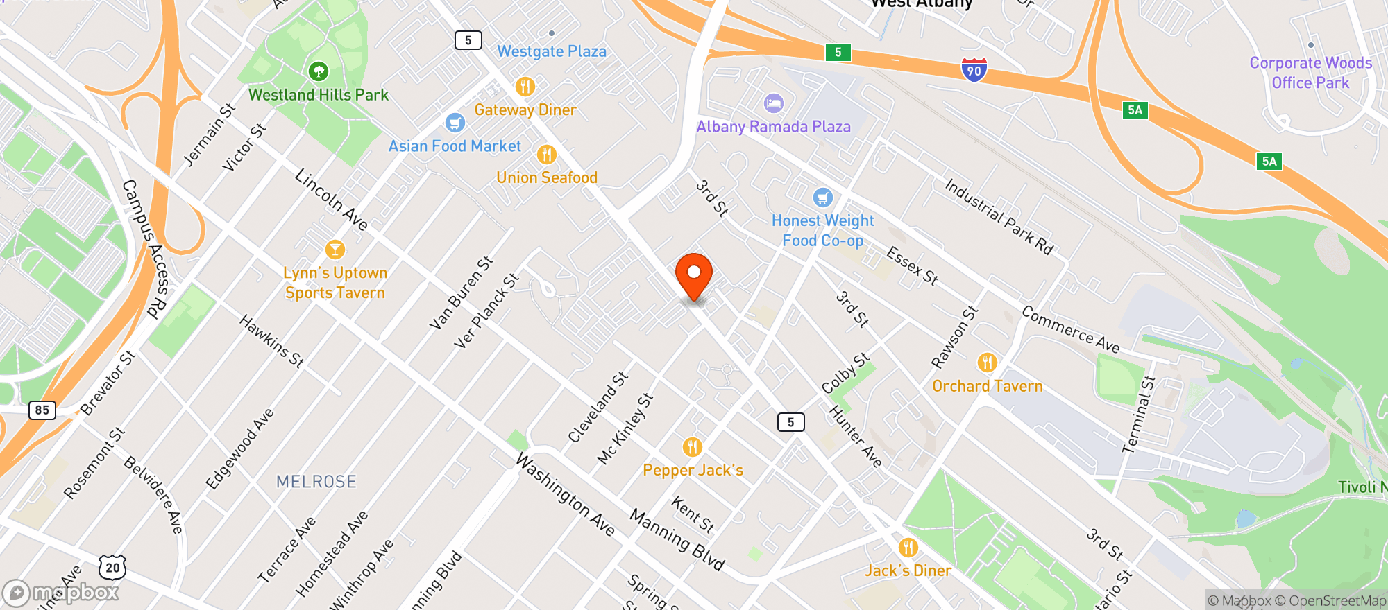 Map showing Market 32