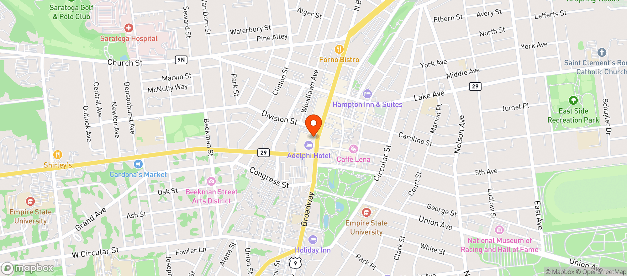 Map showing Coat Room