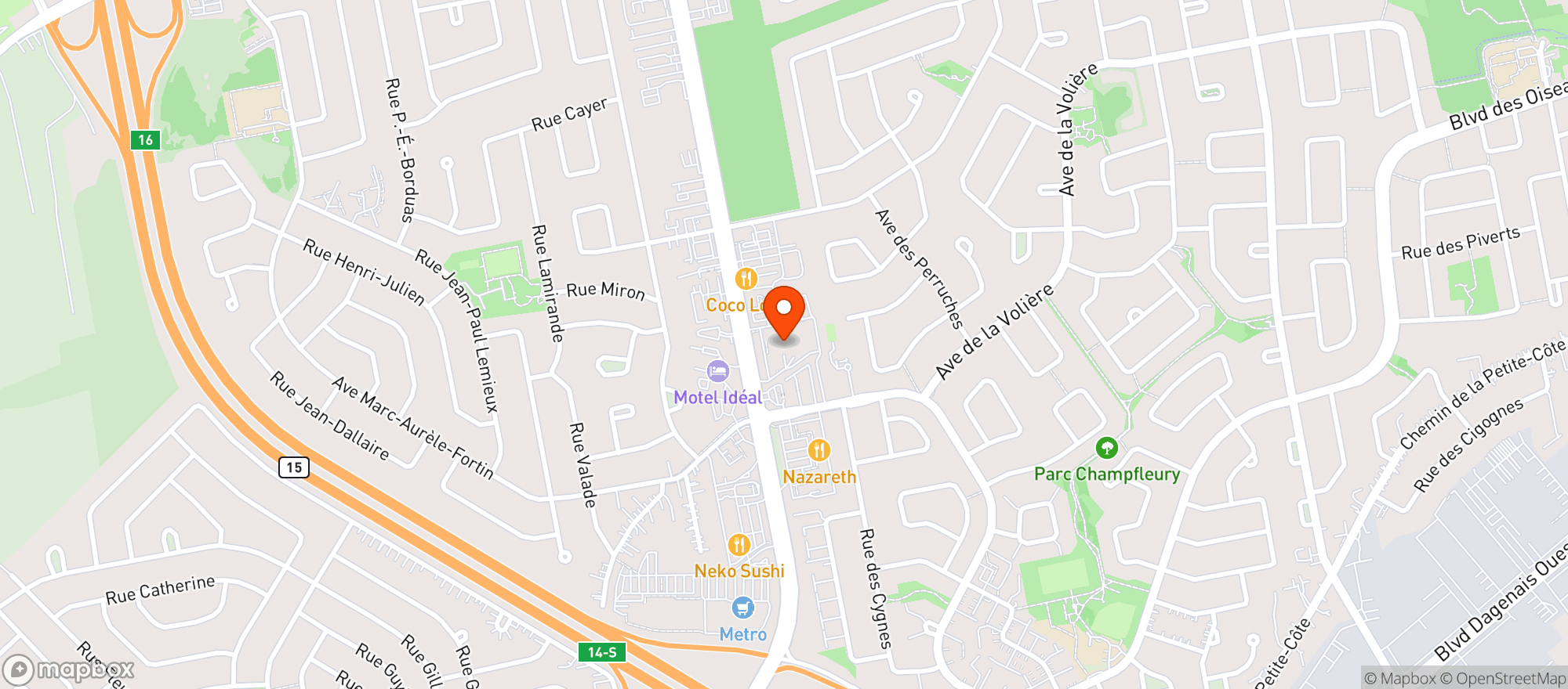 Map showing IGA extra Affilie #8311