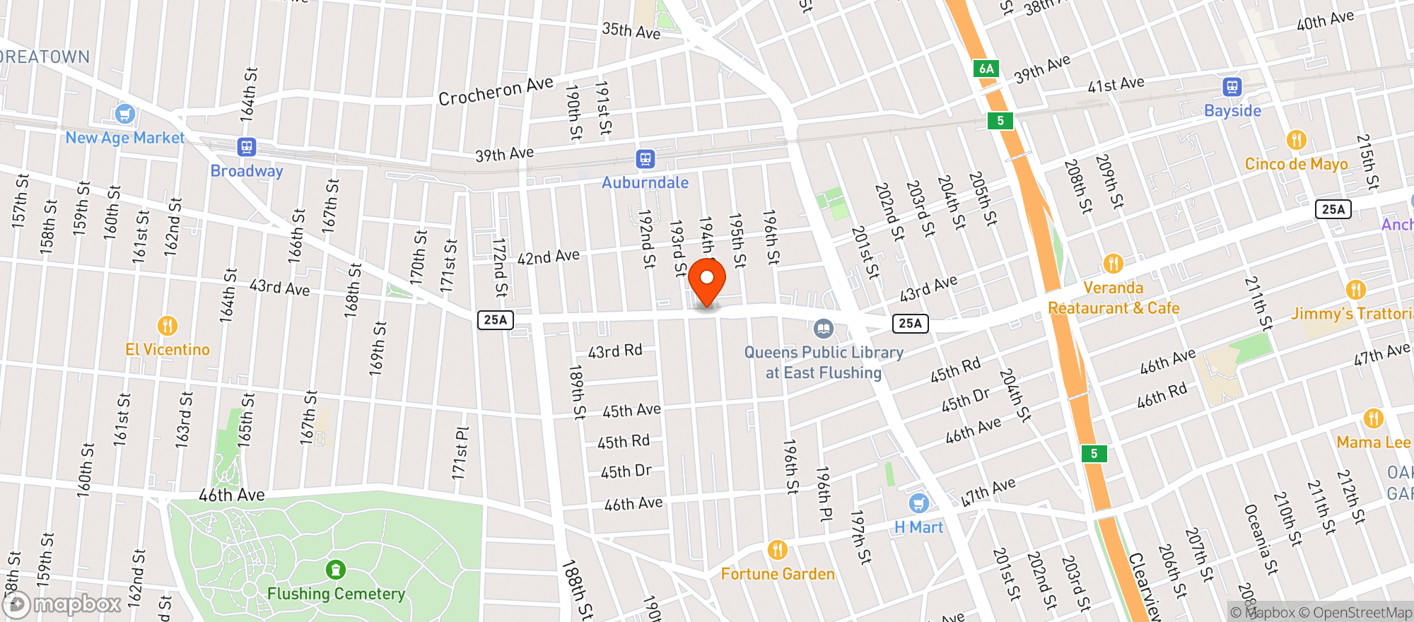 Map showing Walgreens
