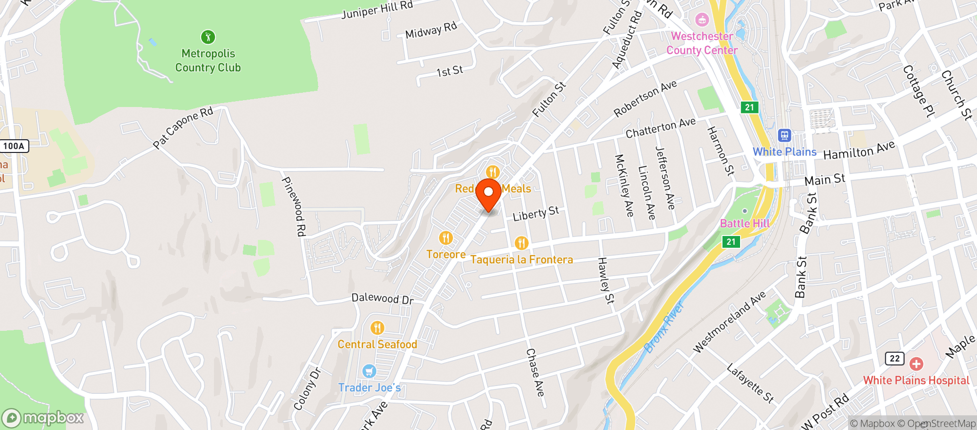 Map showing Vitamin Shoppe - White Plains