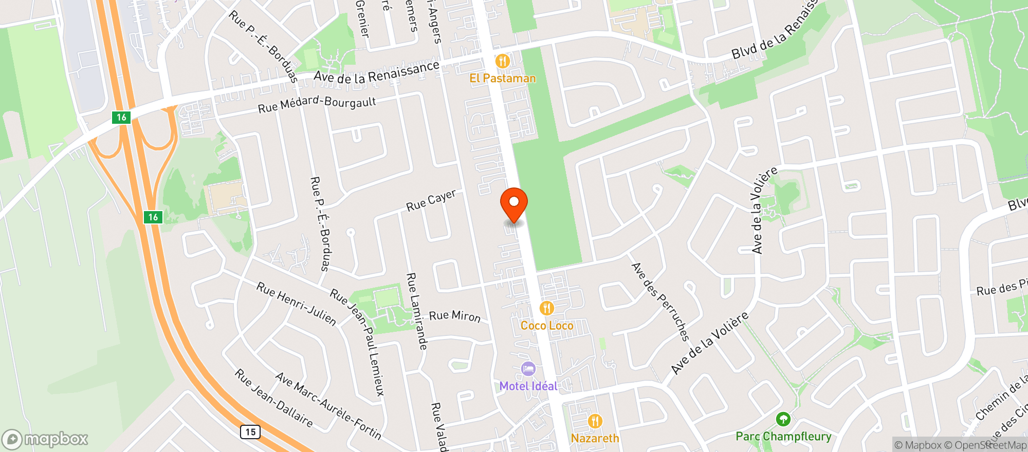 Map showing Bureau en Gros