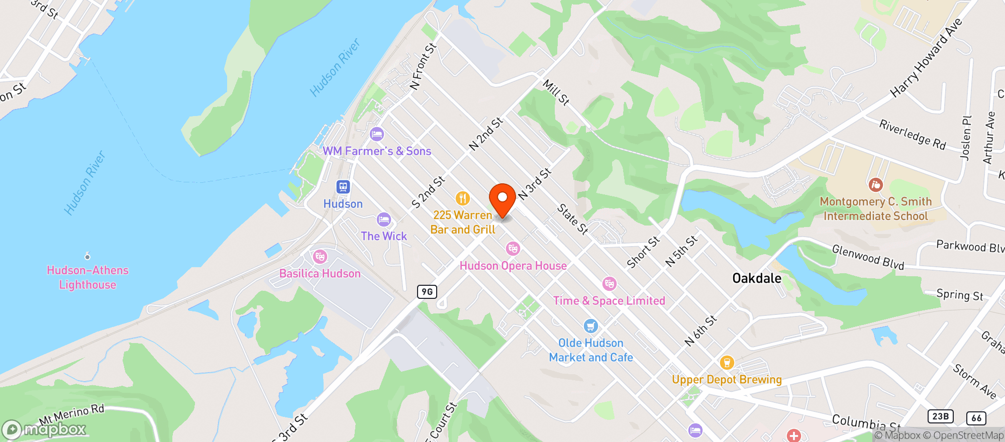 Map showing The Maker Hotel