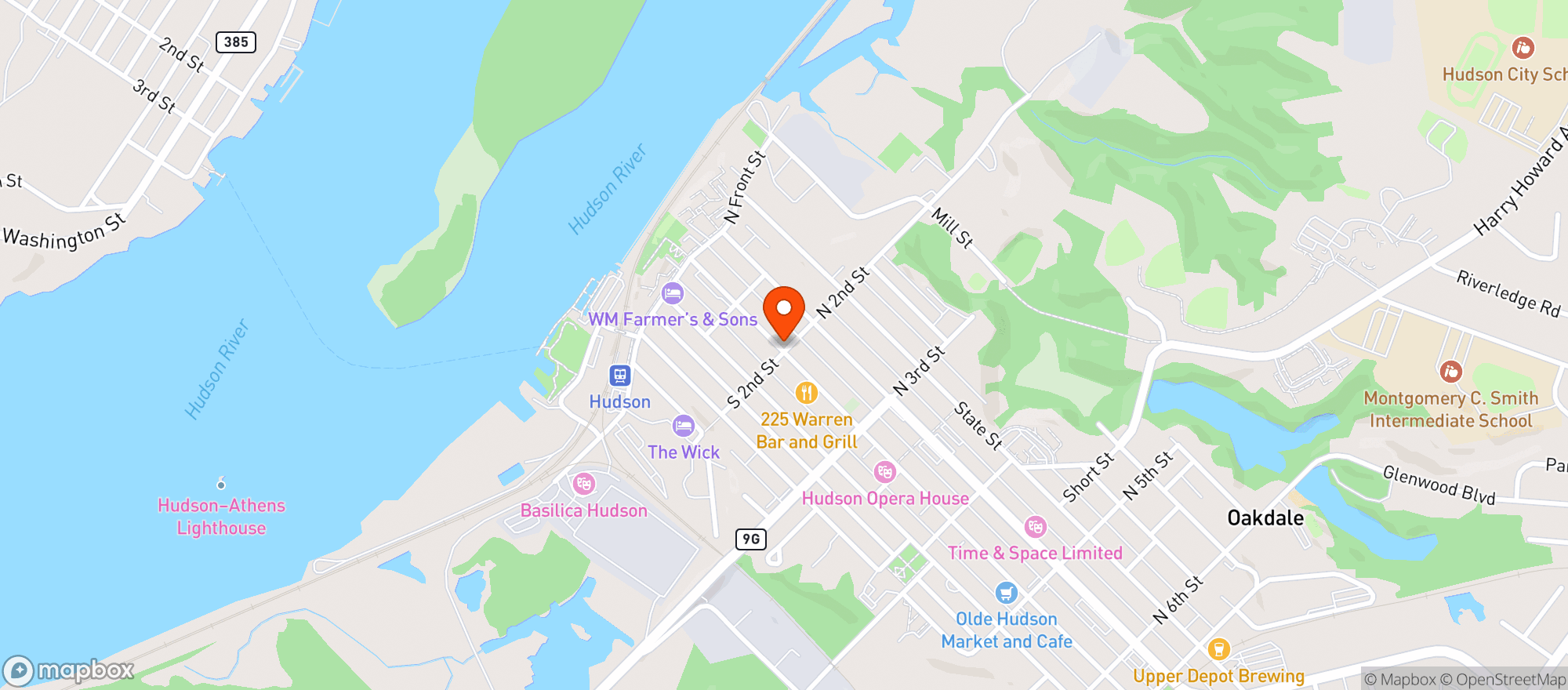 Map showing Savonas Trattoria & Bar