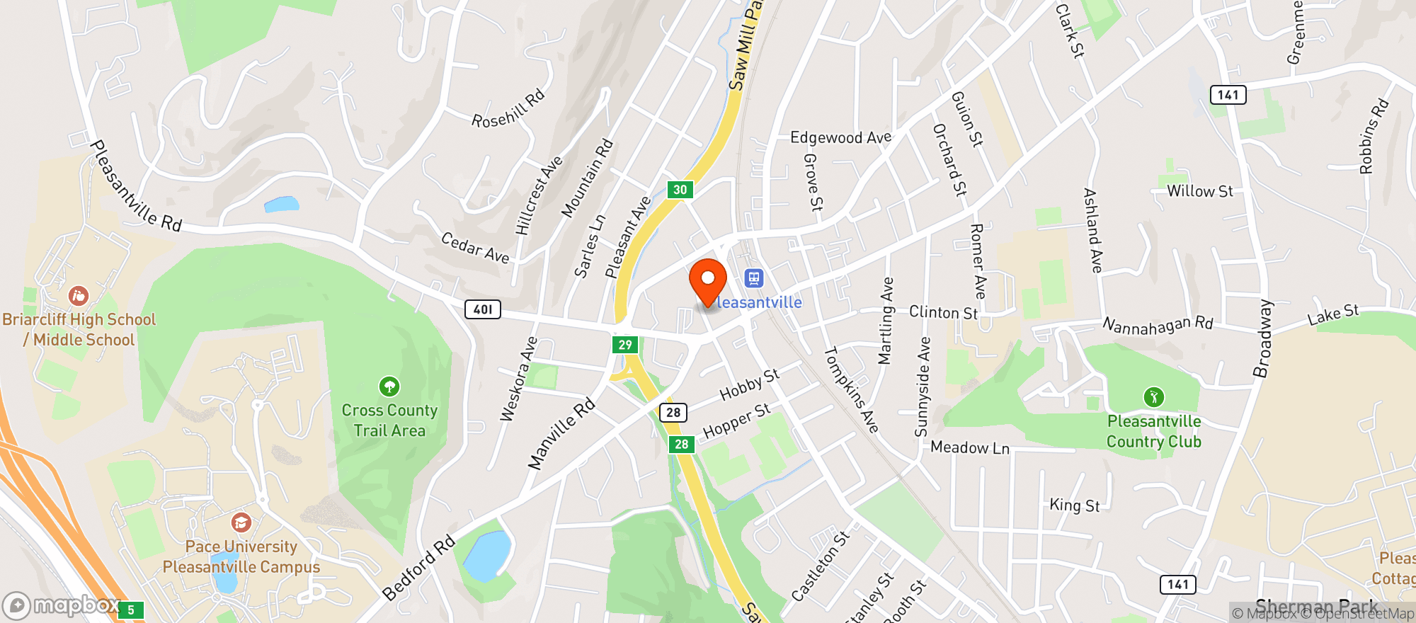 Map showing Chatterbox Pleasantville