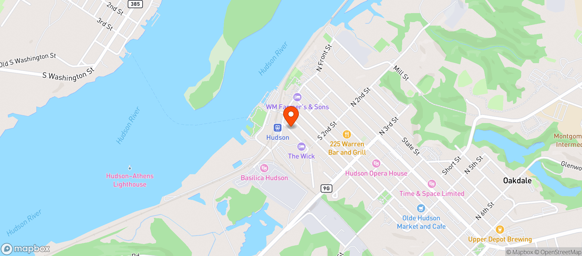 Map showing Kitty's Market
