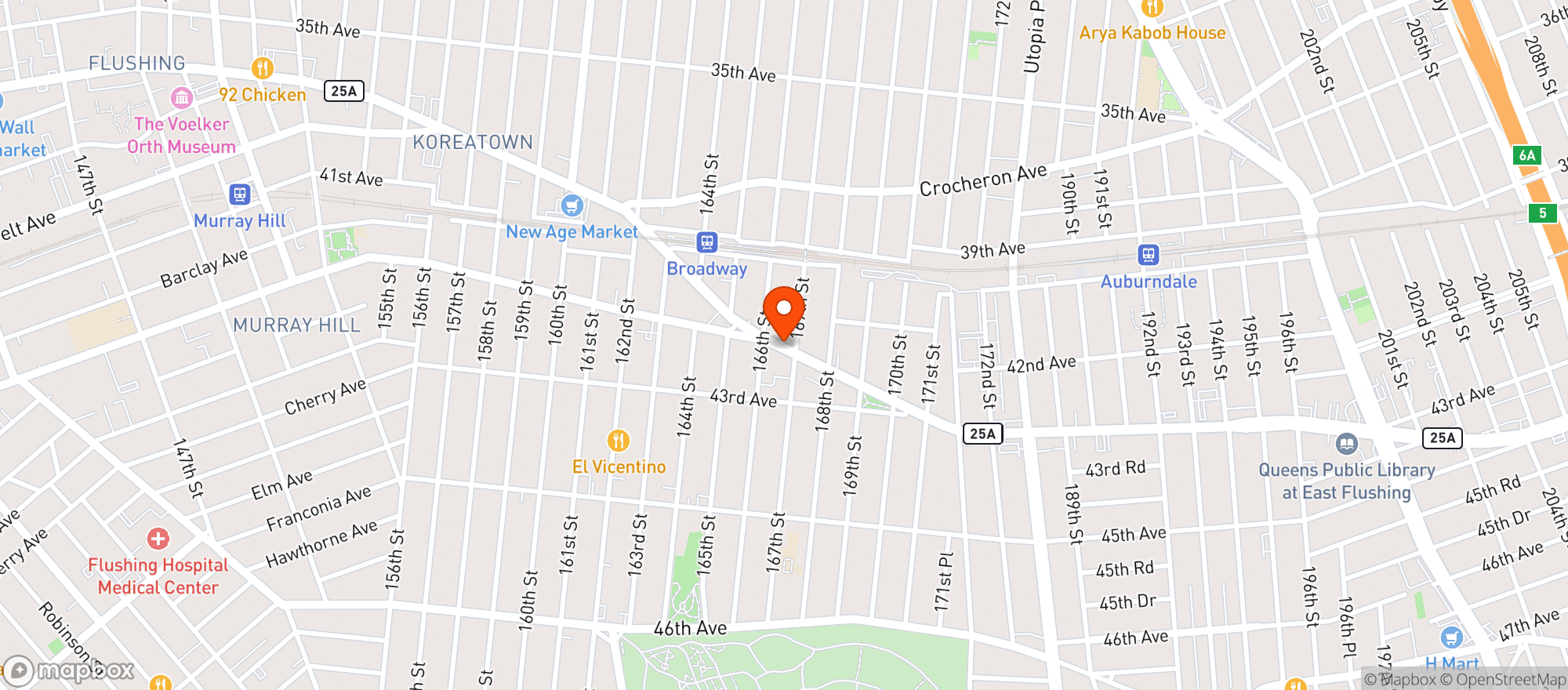 Map showing Beverage Depot