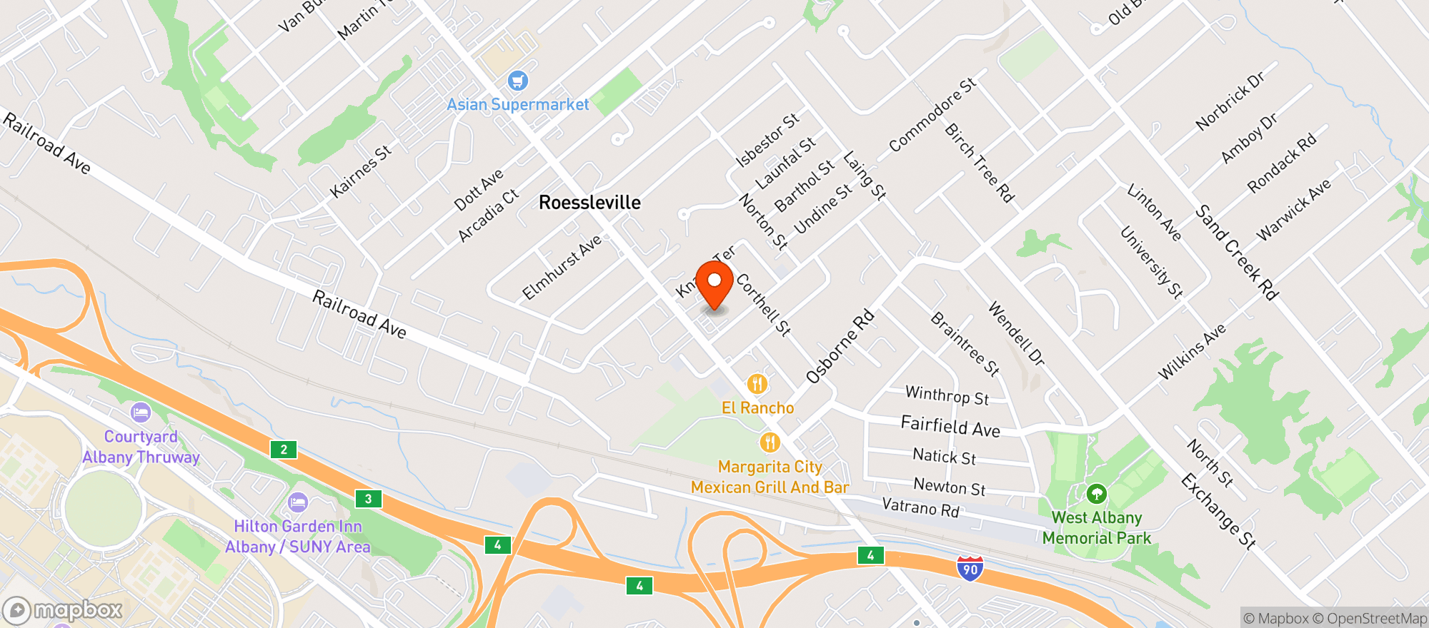 Map showing Cumberland Farms #1706