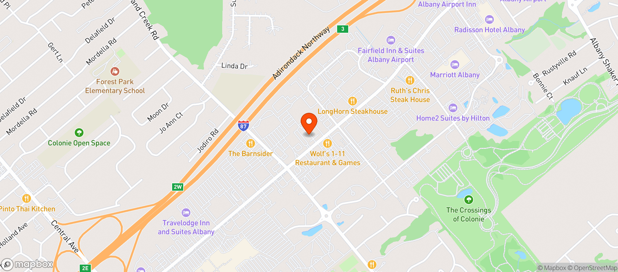 Map showing Vitamin Shoppe - Albany