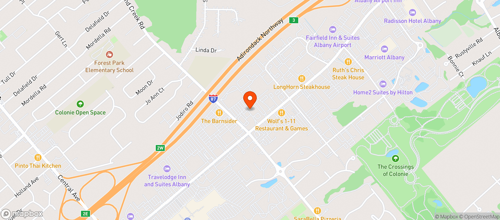 Map showing SandCreek/GPWL