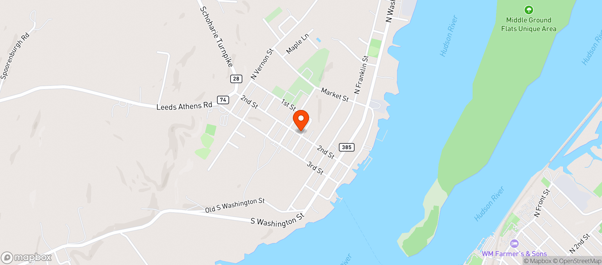 Map showing The Stewart House