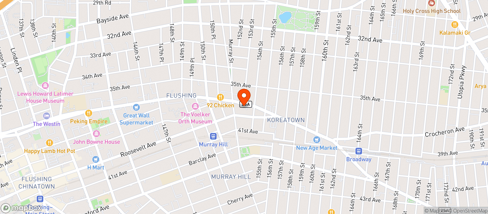 Map showing Adam's Chicken & Pocha