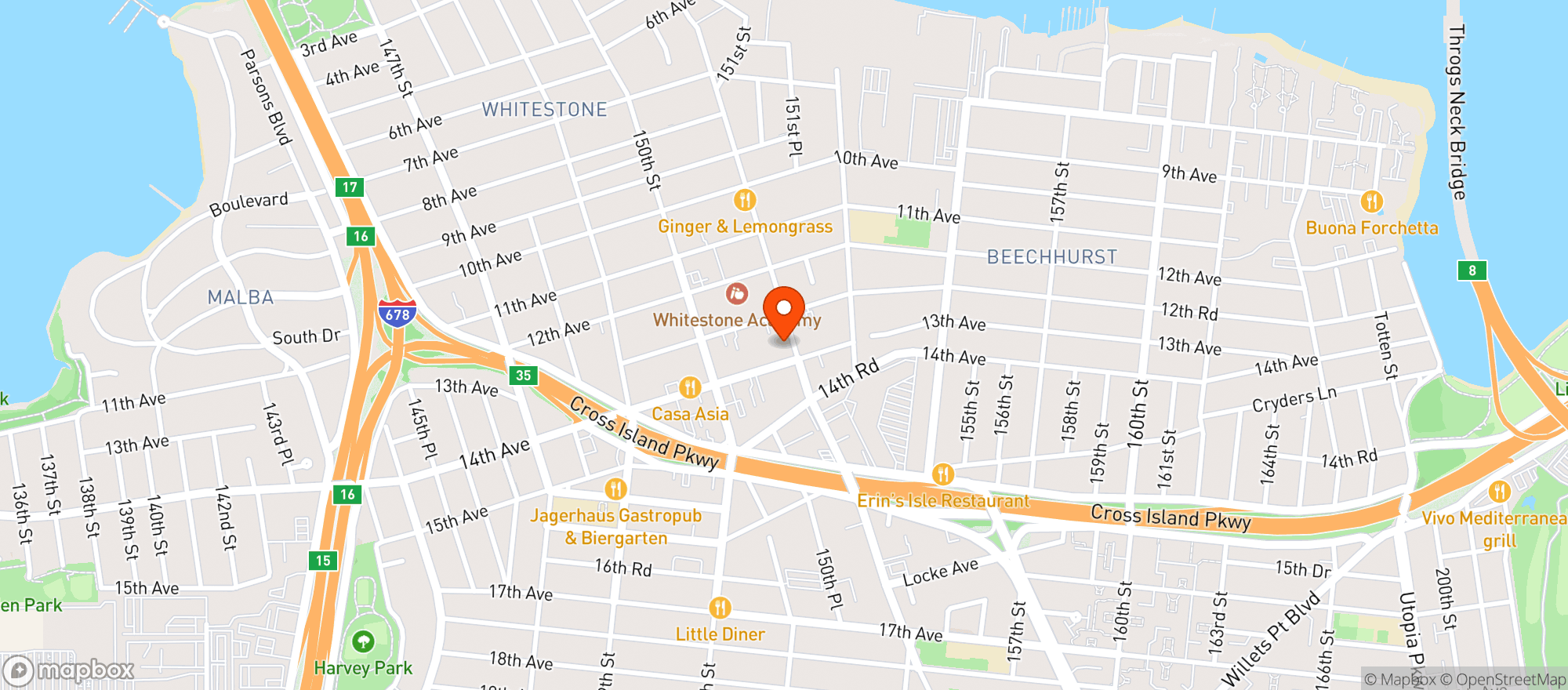 Map showing CBD Superstore
