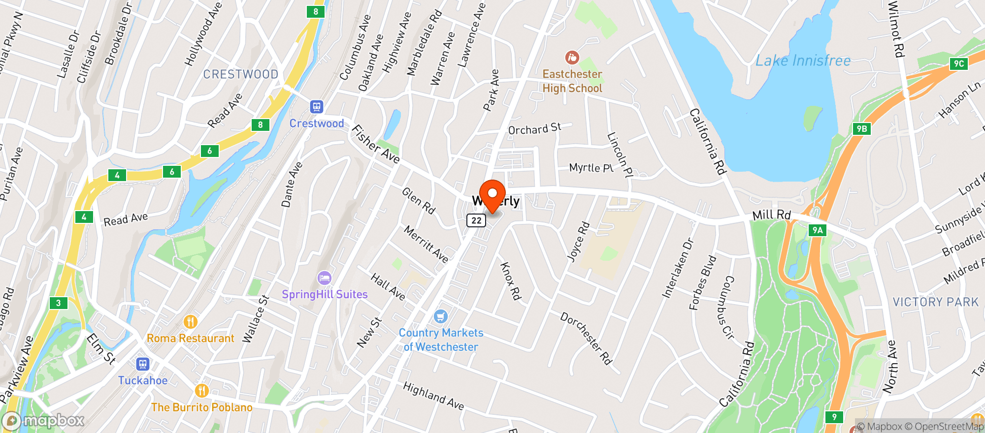 Map showing STOP & SHOP