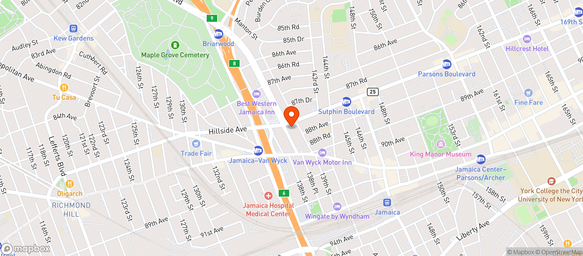Map showing Mobil