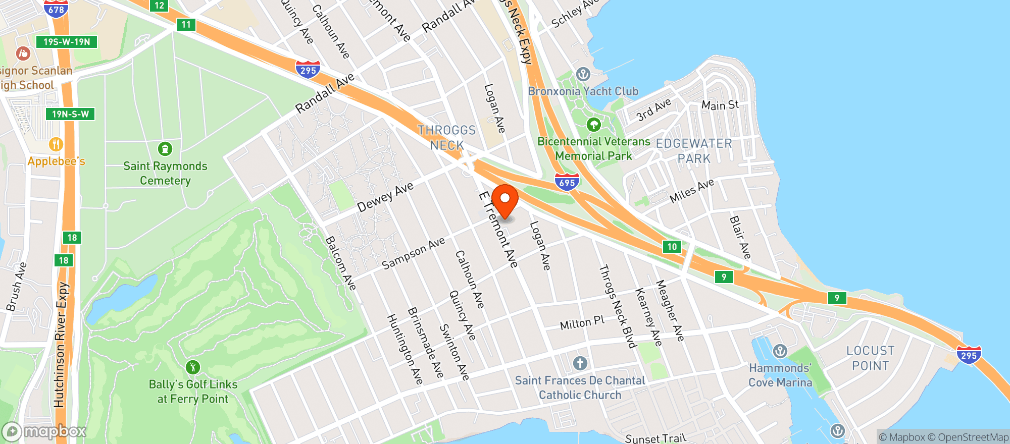 Map showing Family Deli