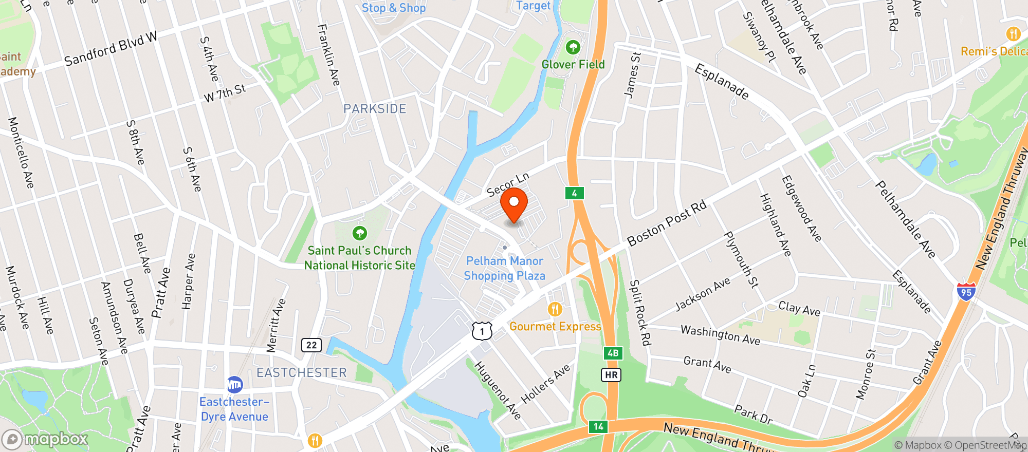 Map showing Vitamin Shoppe - Pelham Manor