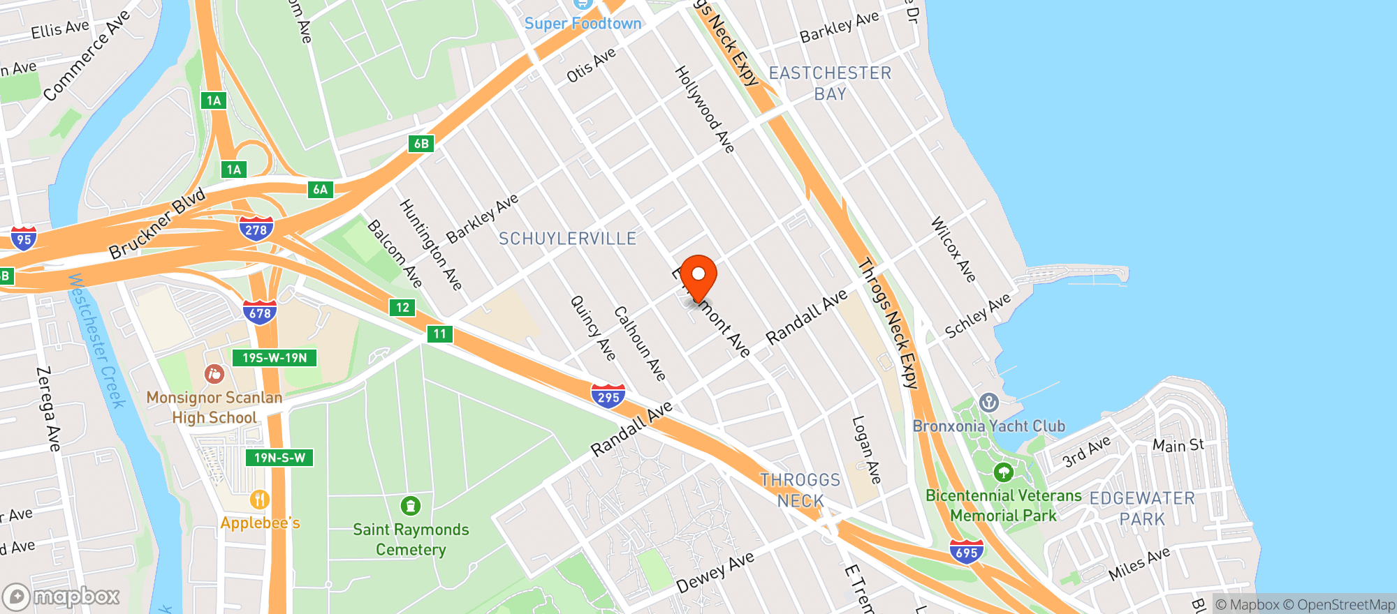 Map showing Fine Fare Supermarket